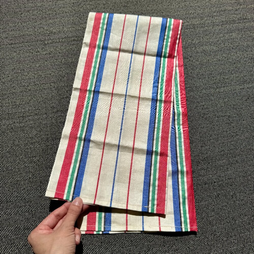 Striped Vintage Utility Kitchen Tea Towel - Picture 5 of 13